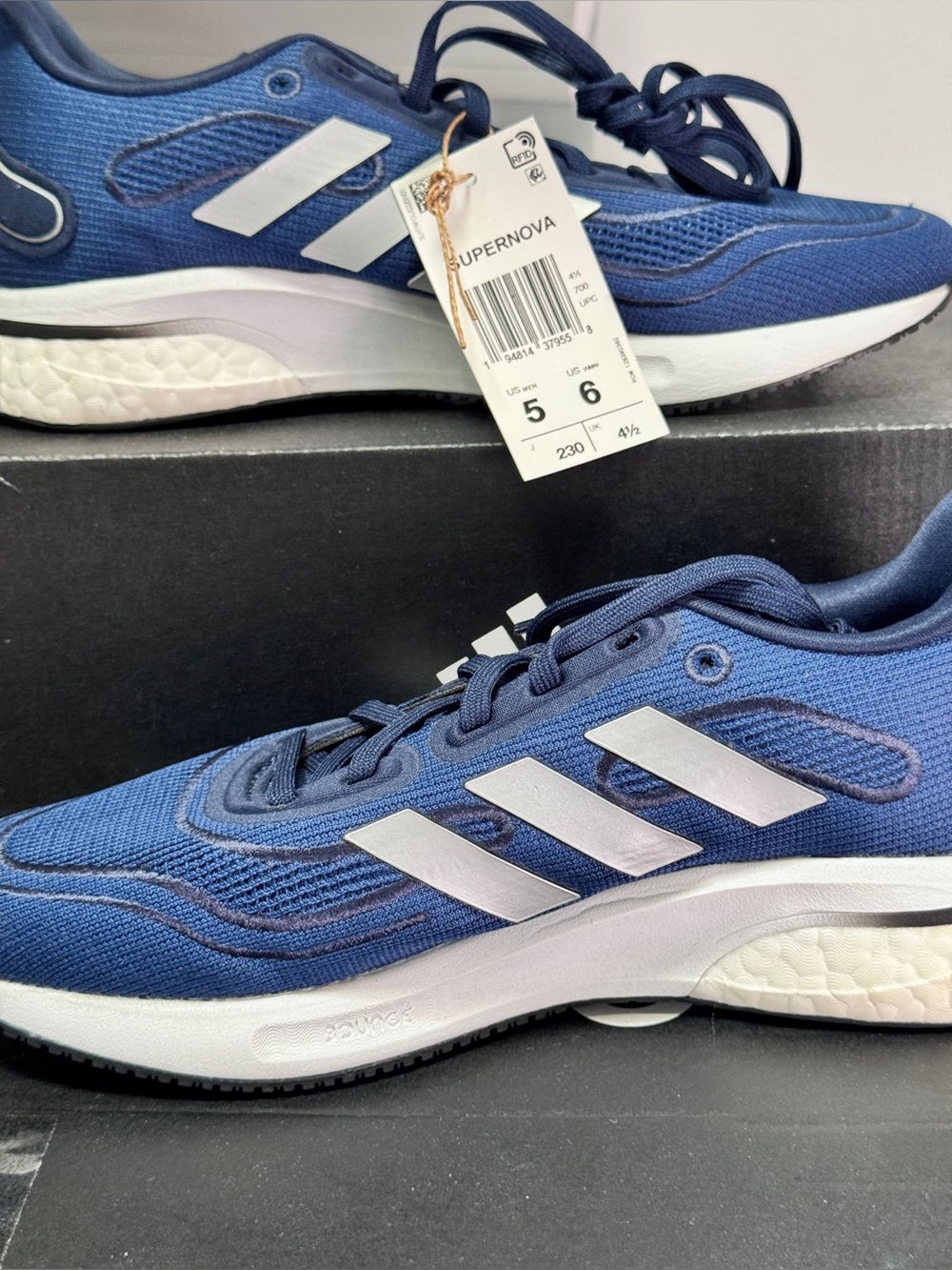New Adidas Supernova 2 Women’s Size 6 Running Shoes Navy •• Brand New In Box
